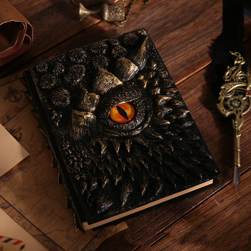 3D Dragon Eye Embossed Journal