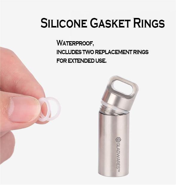 Pure Titanium-Portable Pill Box