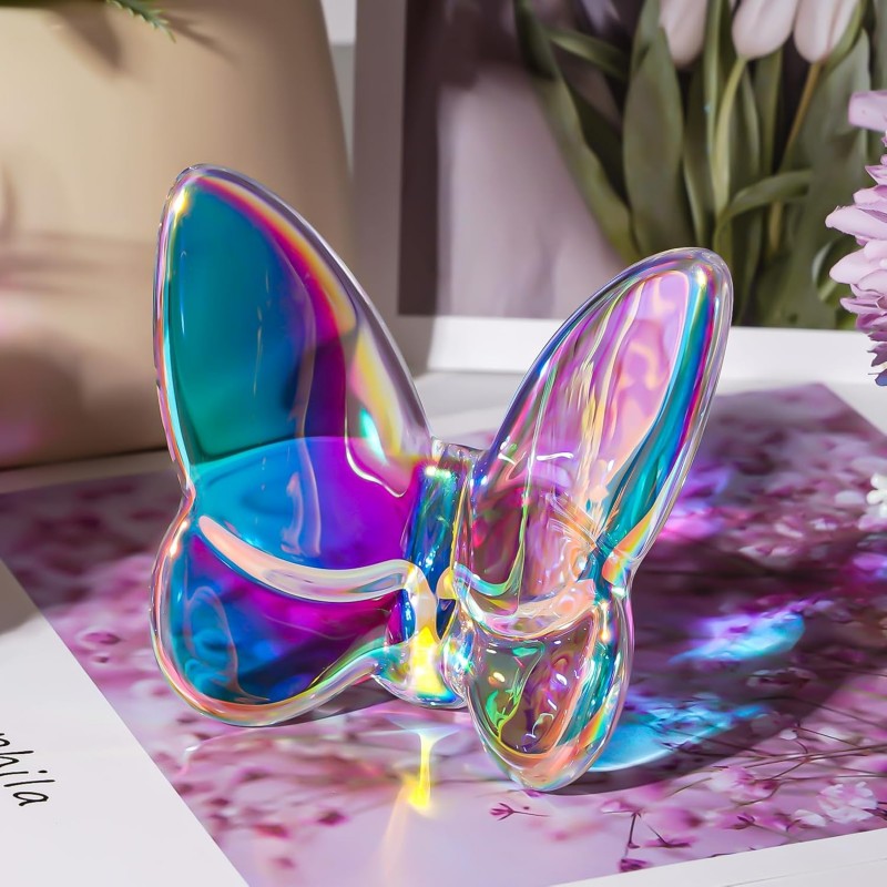 Crystal Butterfly Figurines 2Pcs