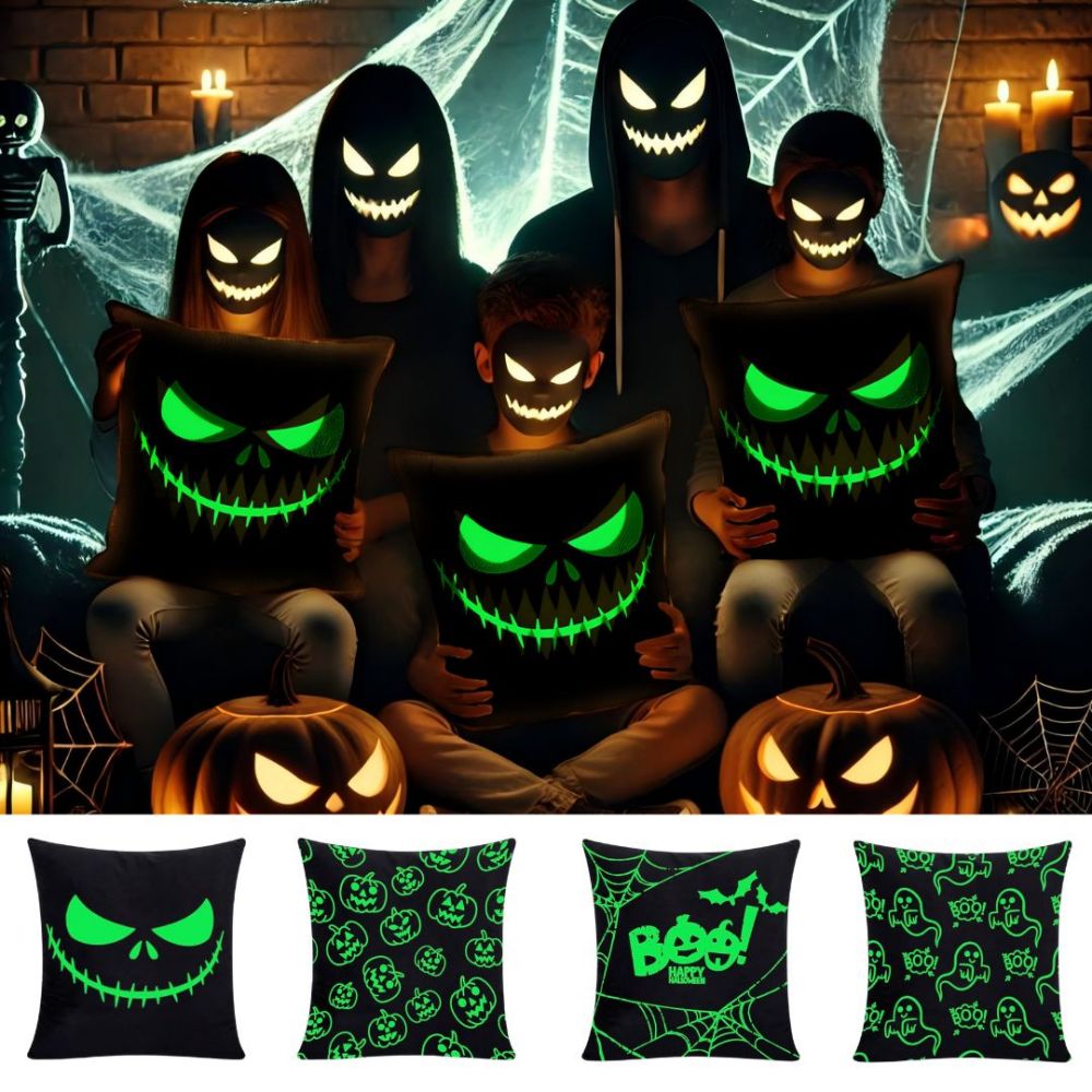 Eerie Glow-in-the-Dark Theme - pillowcase 18&quot;x18&quot;
