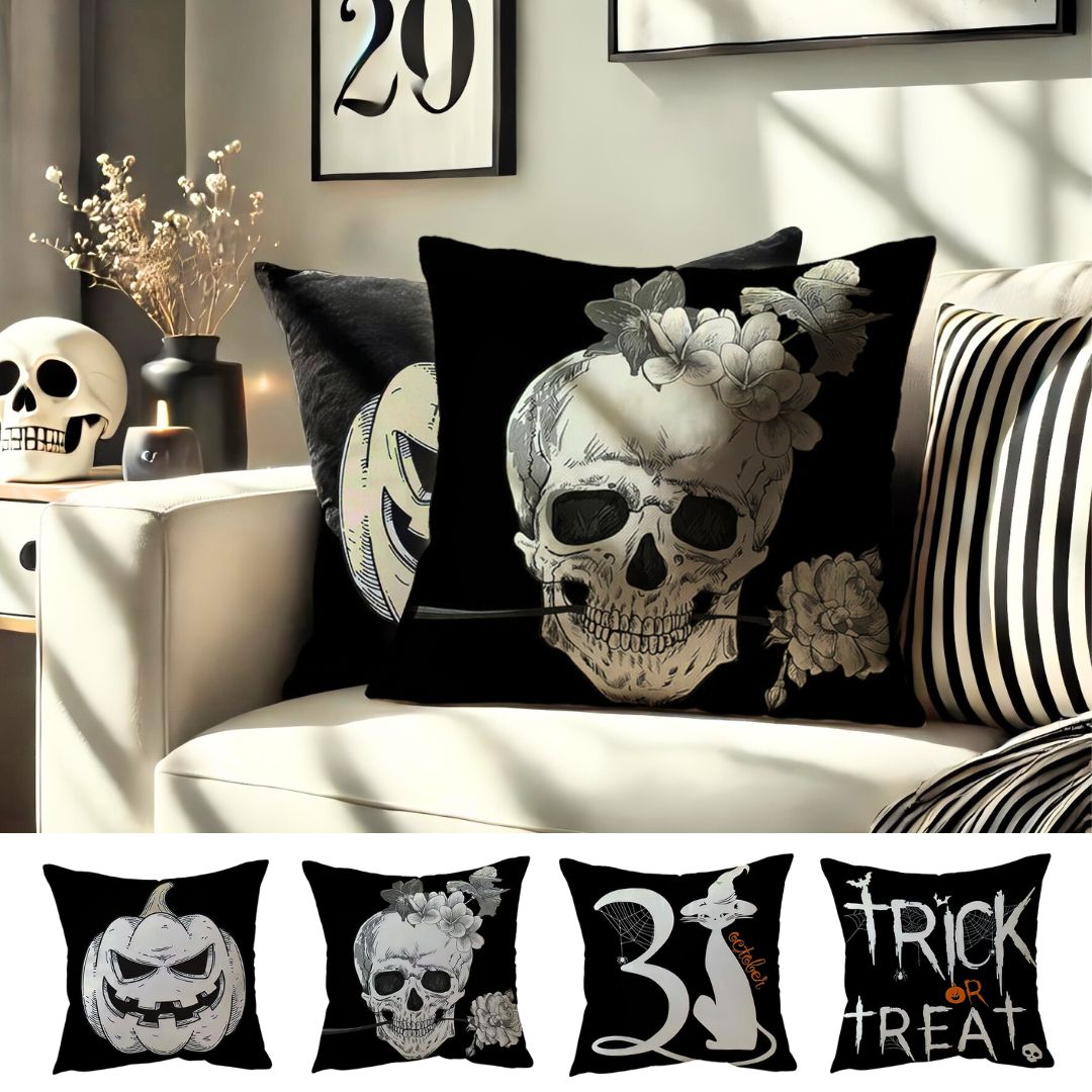 Horror Skeleton Theme - pillowcase 18&quot;x18&quot;