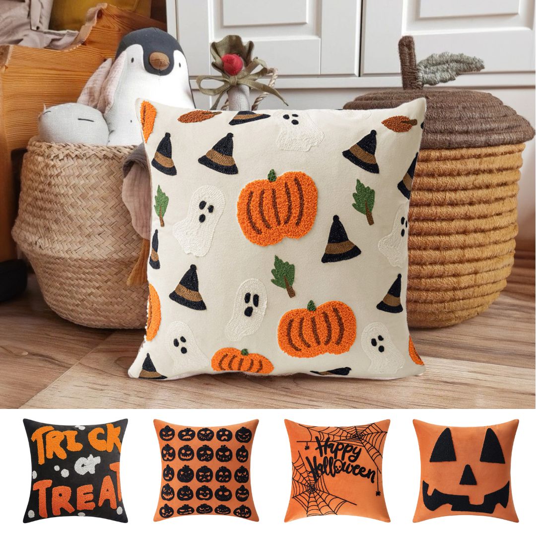 Trick or Treat Pumpkin - pillowcase 18&quot;x18&quot;