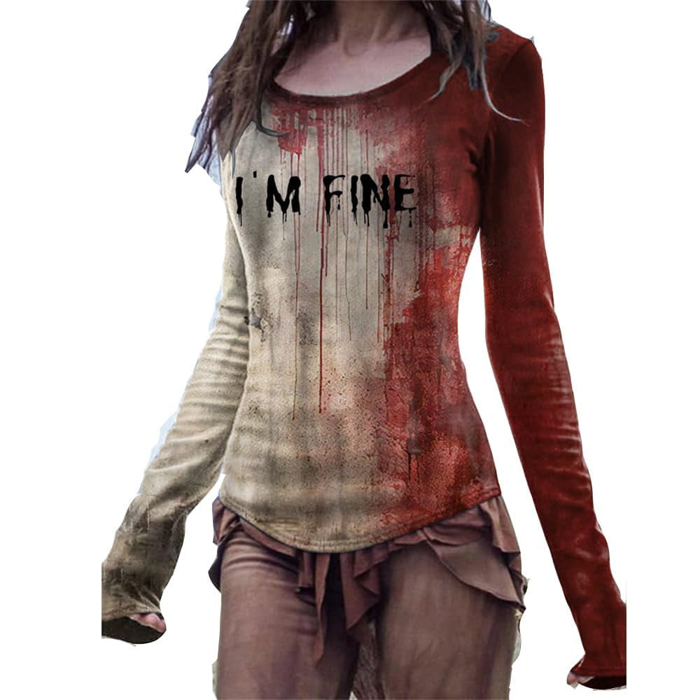 《I‘m Fine》long-sleeve shirt