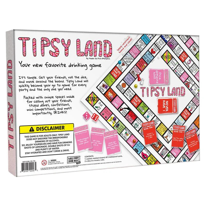 Tipsy Land Party Board Game