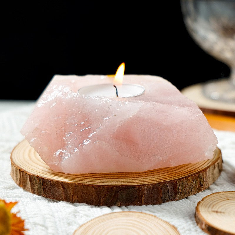 Nature’s Decorations-Crystal Candle Holder