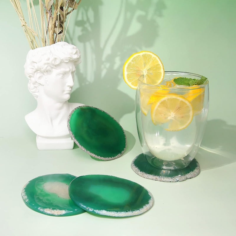 Four Seasons Agate Coaster