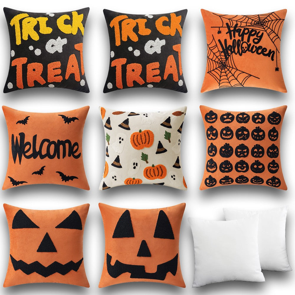 Trick or Treat Pumpkin - pillowcase 18&quot;x18&quot;