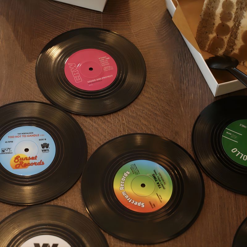 Vintage Record Coasters