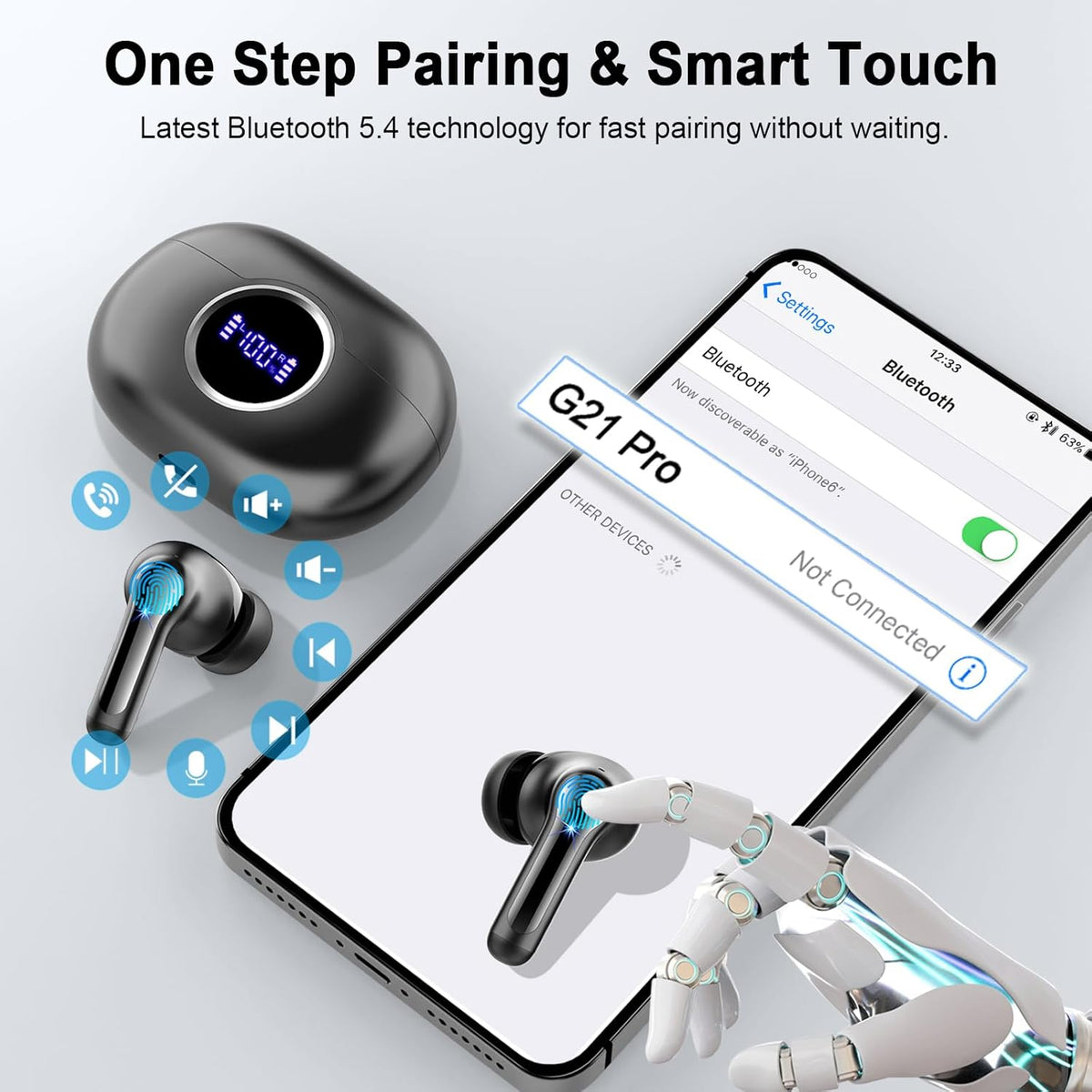 2026 Noise Cancelling Wireless Headphones