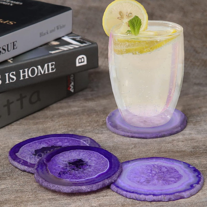 Four Seasons Agate Coaster