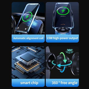 66W Smart Induction Wireless Car Charger