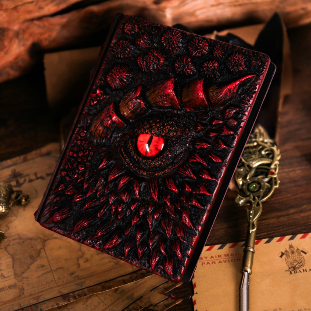 3D Dragon Eye Embossed Journal