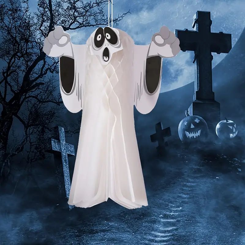 《Floating Ghost》Paper Honeycomb Pendant