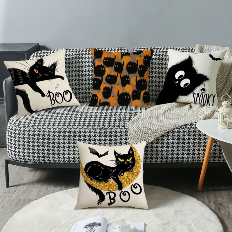 Cat Frights - pillowcase 18&quot;x18&quot;