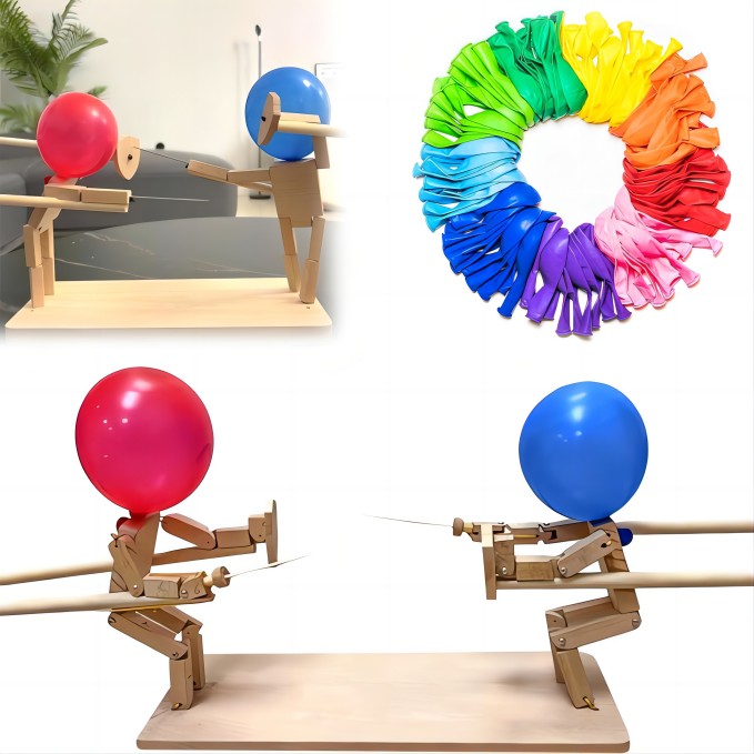 Balloon Wooden Knuckle Man Battle