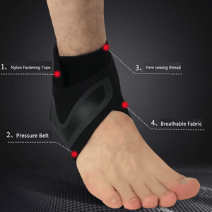 Breathable Elastic Ankle Brace & Stabilizer(Both Feet)