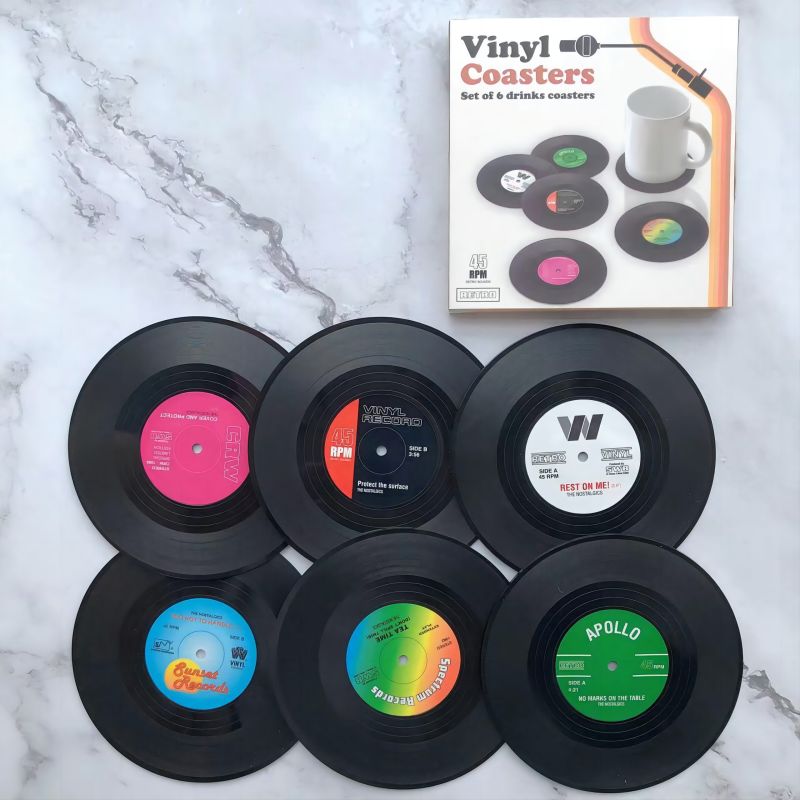 Vintage Record Coasters