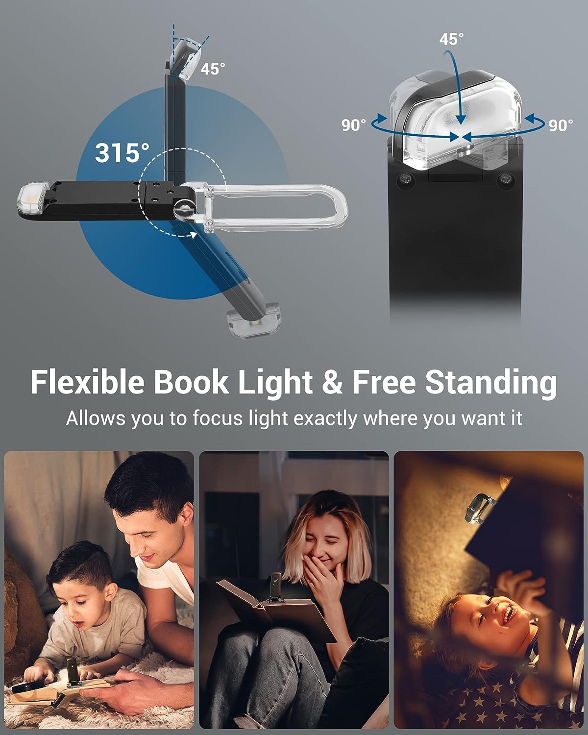Flexible Book Light Head
