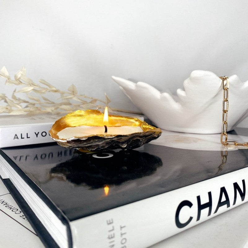 Oyster Shell Scented Candle 2Pcs