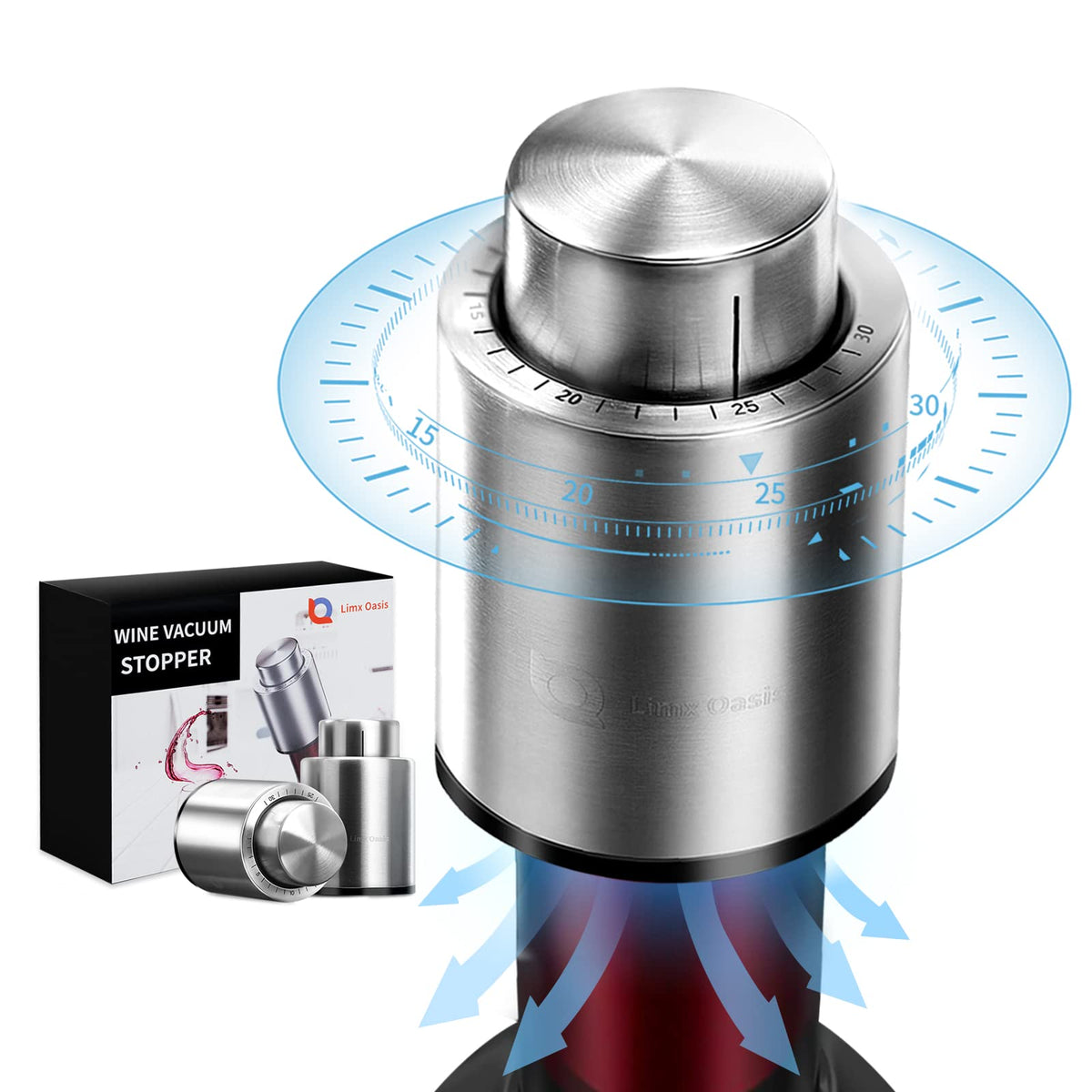 Vacuum Pump Wine Bottle Stopper - GLADWARES ™