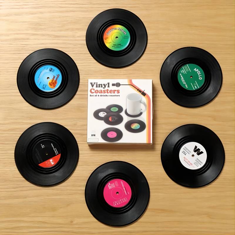 Vintage Record Coasters
