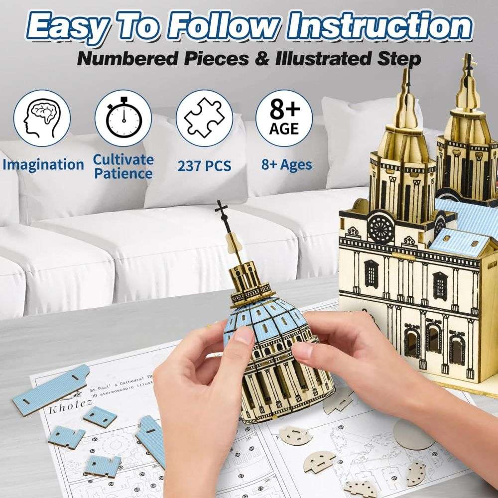 Wooden Building Model Kits