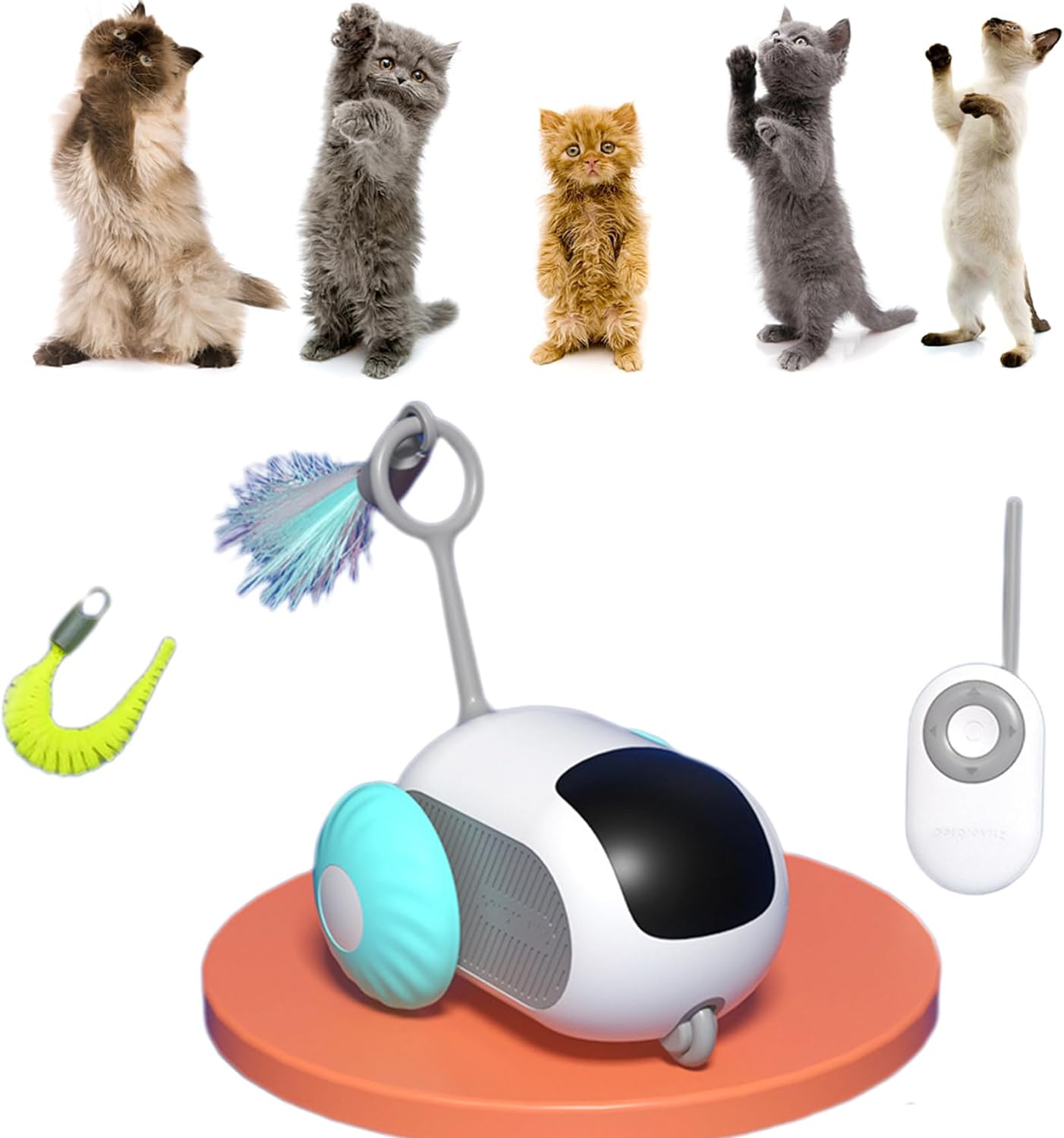 Interactive robotic cat toy