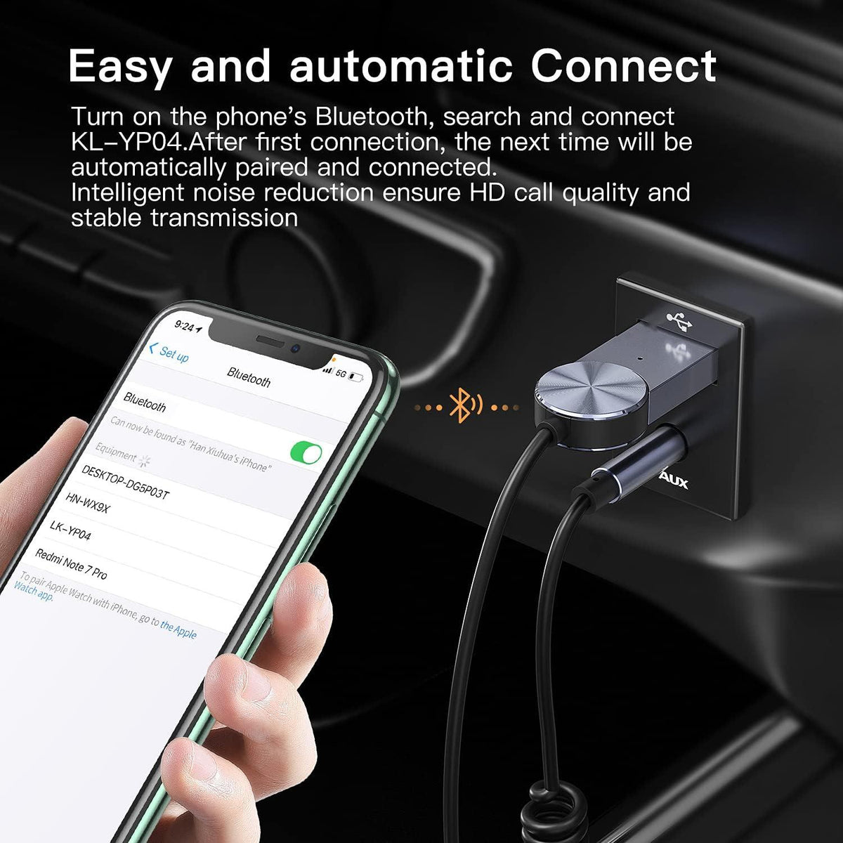 Bluetooth Aux Receiver for Car