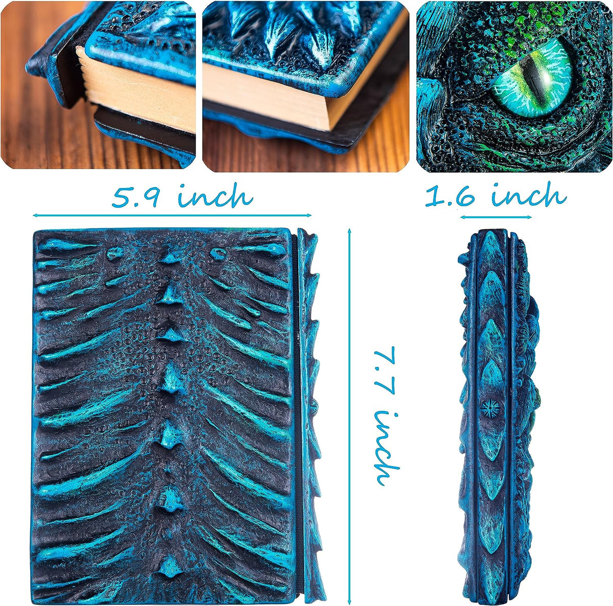 3D Dragon Eye Embossed Journal