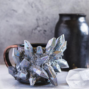 Handmade ceramic Crystal mug