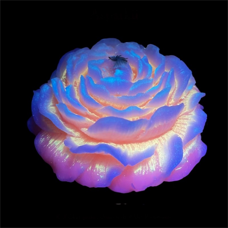 Fluorescent style Luminous Rose Low Temp Candles