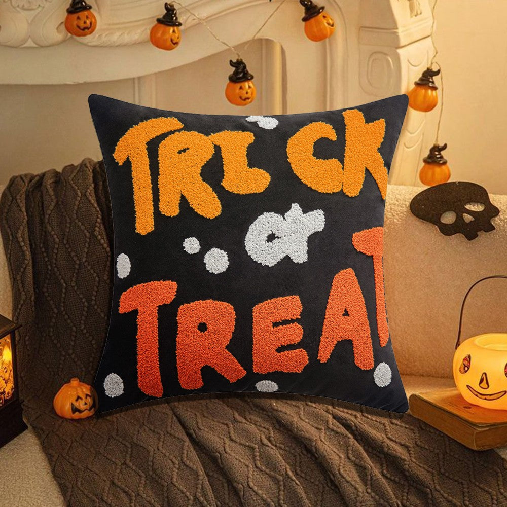Trick or Treat Pumpkin - pillowcase 18&quot;x18&quot;