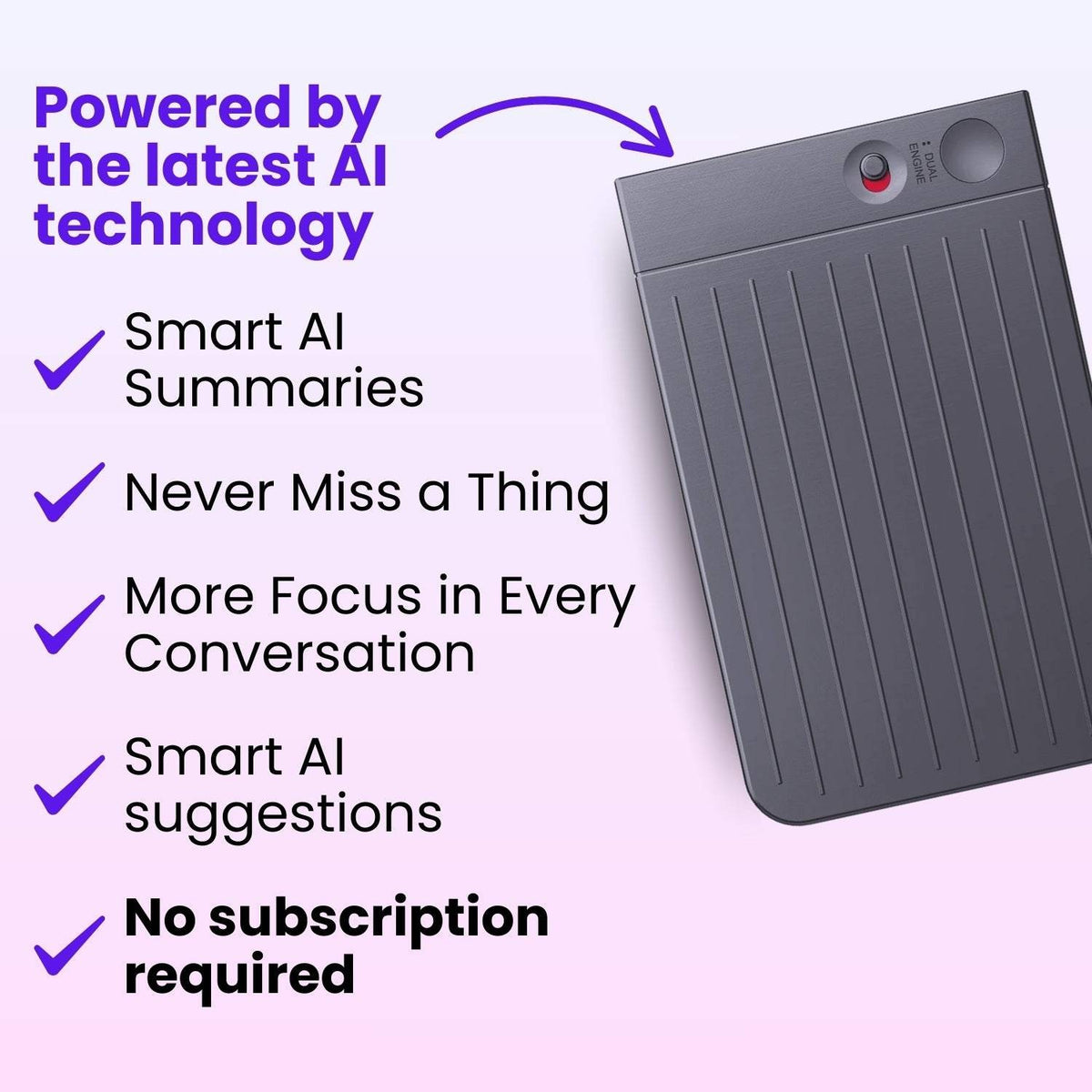 Magnetic AI-Powered Voice Recorder