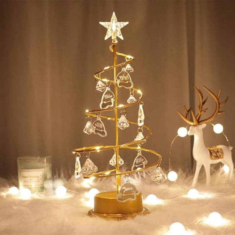 Personalized Christmas  Crystal Tree Lights