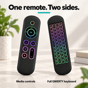Mini M5 double-sided media controls and QWERTY keyboard