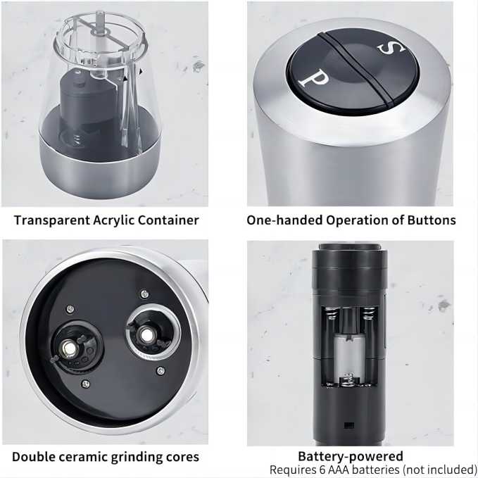 2 in 1 Electric Pepper Mill