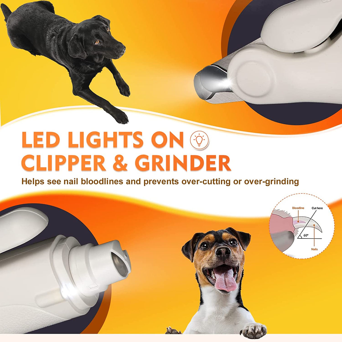 Upgraded 2 IN 1 Pet Nail Grinding - GLADWARES ™