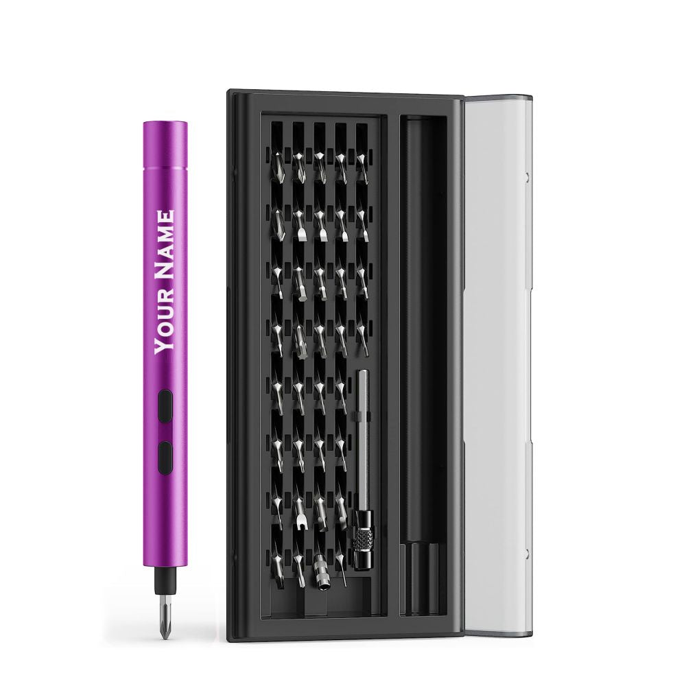 A Great Gift For Men - A Precision Electric Screwdriver That Can Be Engraved With A Name.