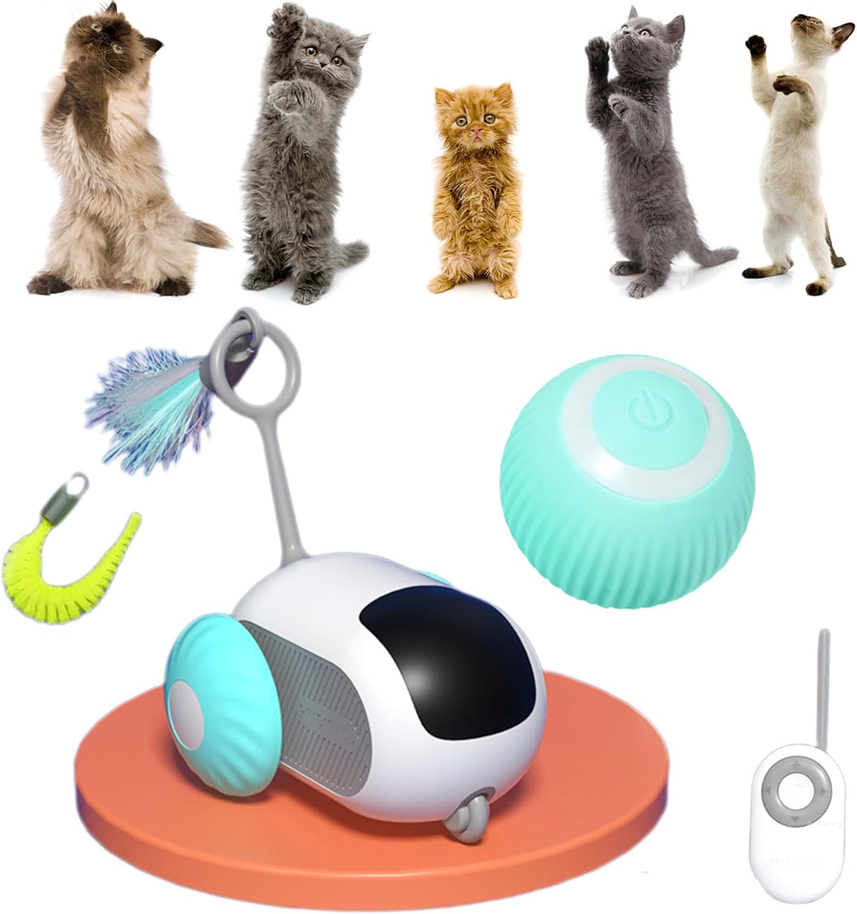Crazy-Joy Car Remote Control Electric Cat Toy
