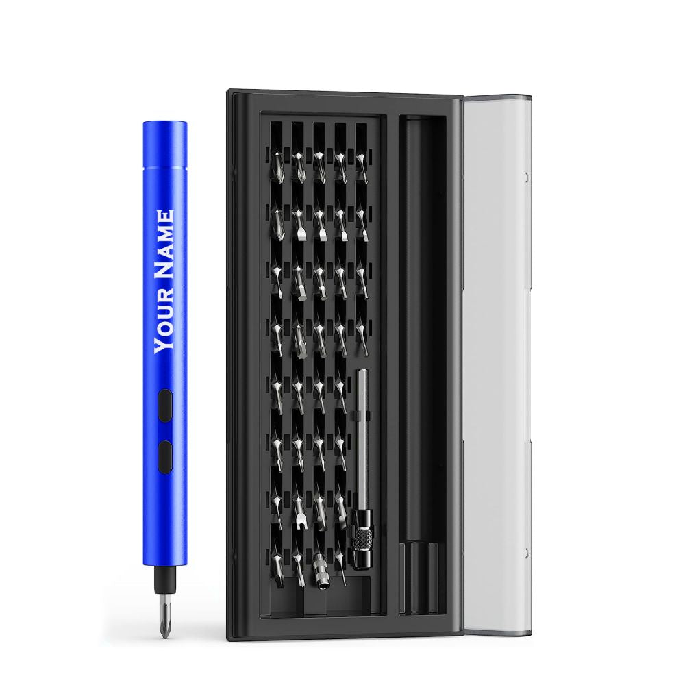 A Great Gift For Men - A Precision Electric Screwdriver That Can Be Engraved With A Name.