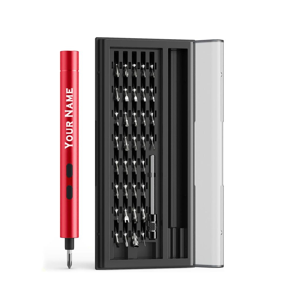 A Great Gift For Men - A Precision Electric Screwdriver That Can Be Engraved With A Name.