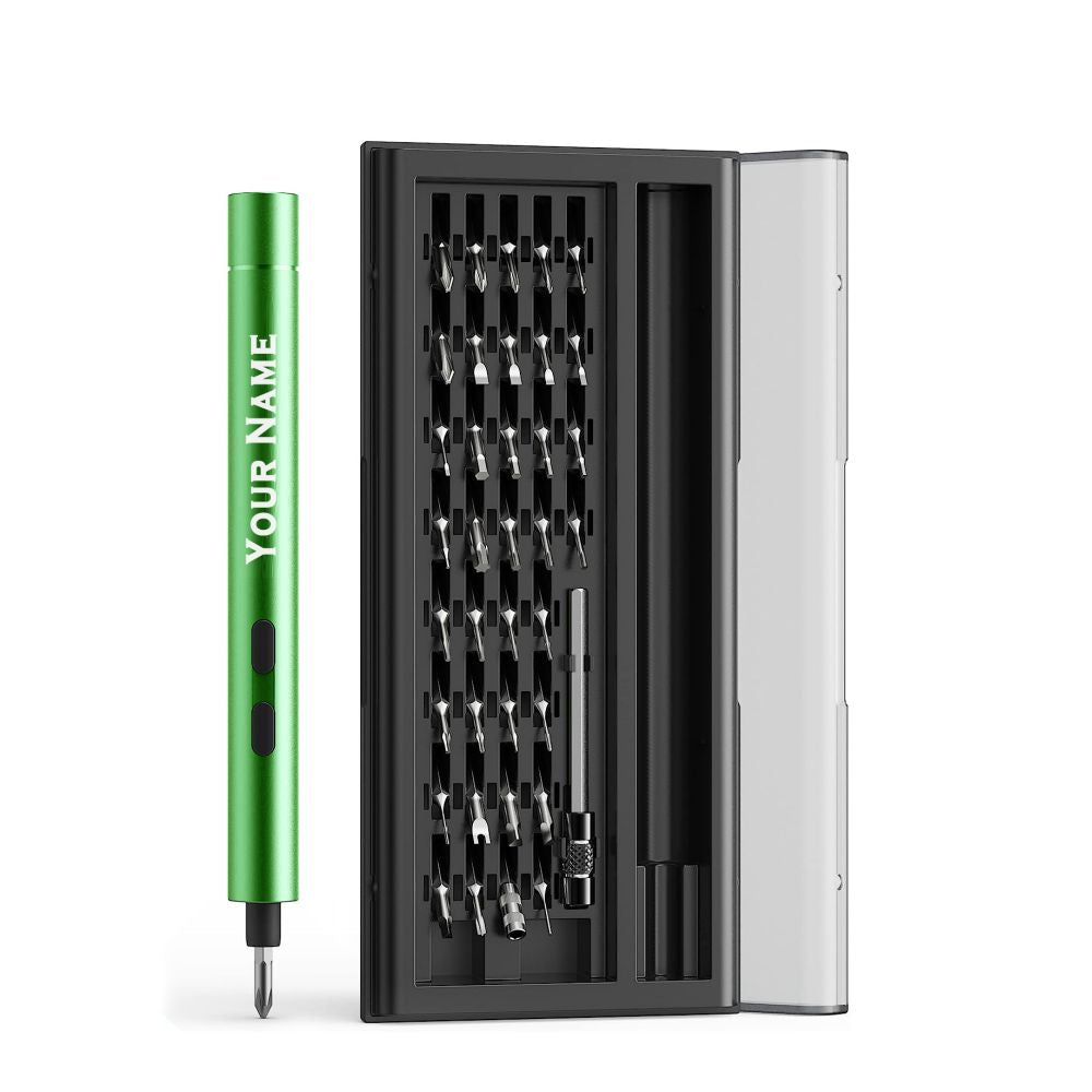 A Great Gift For Men - A Precision Electric Screwdriver That Can Be Engraved With A Name.