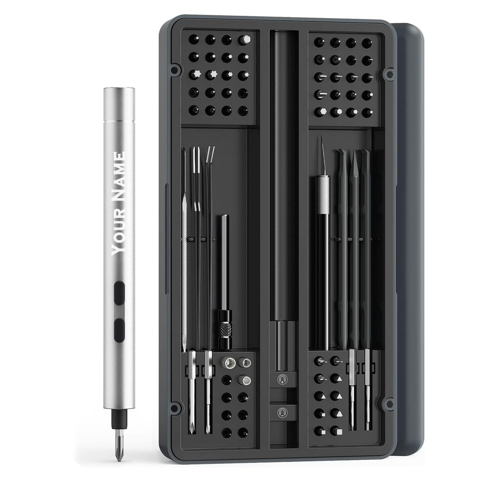A Great Gift For Men - A Precision Electric Screwdriver That Can Be Engraved With A Name.