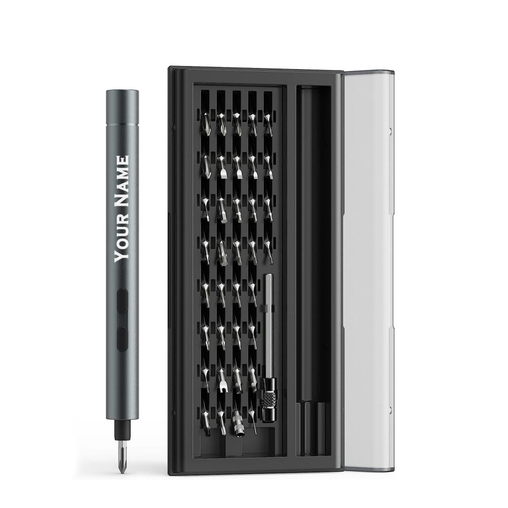 A Great Gift For Men - A Precision Electric Screwdriver That Can Be Engraved With A Name.