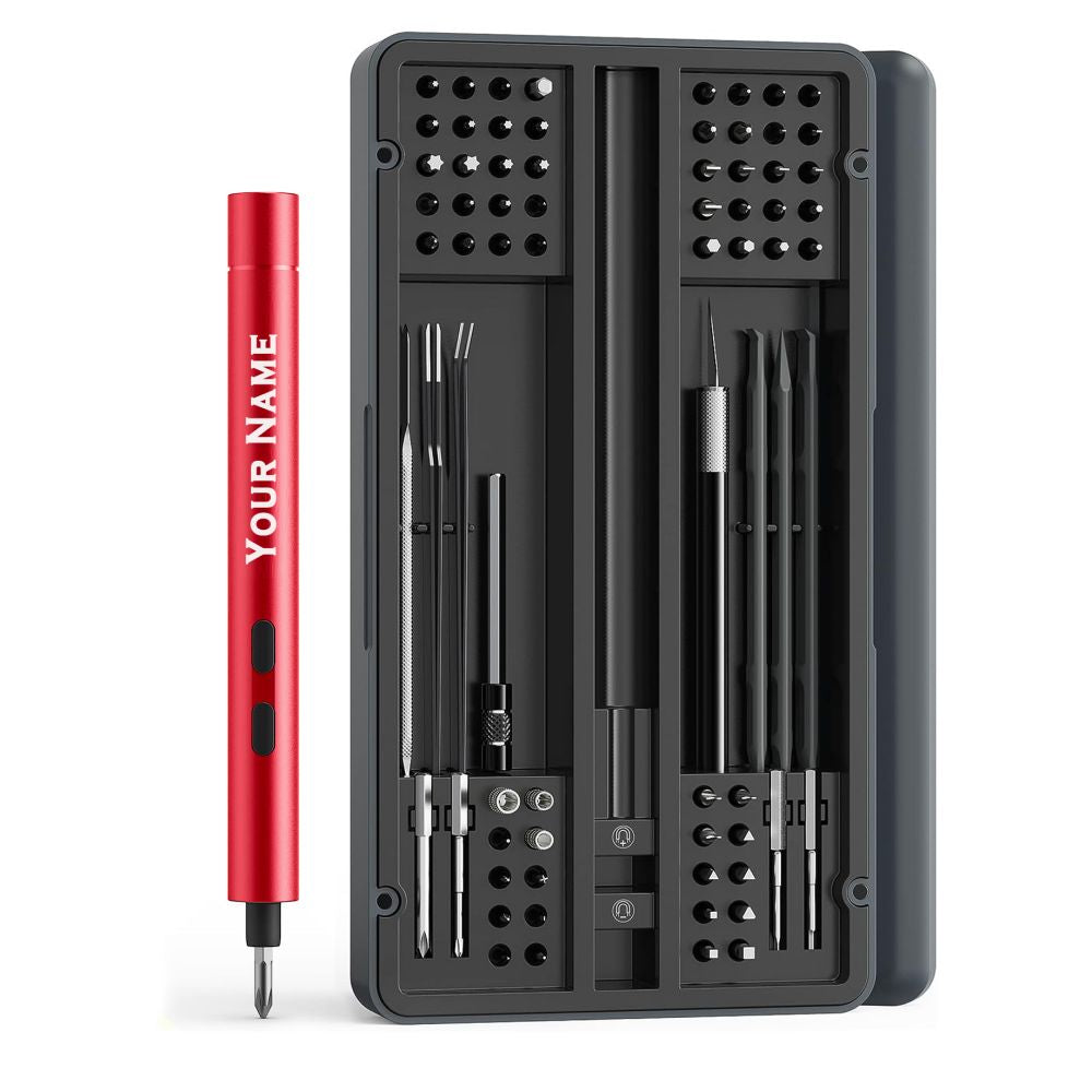 A Great Gift For Men - A Precision Electric Screwdriver That Can Be Engraved With A Name.