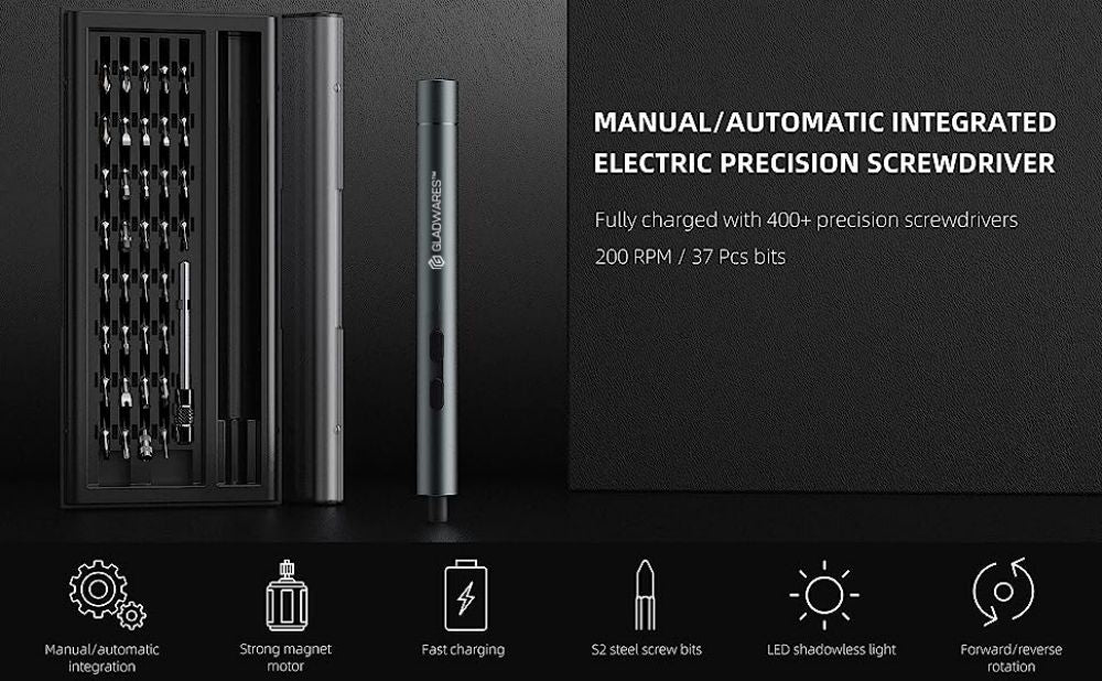 A Great Gift For Men - A Precision Electric Screwdriver That Can Be Engraved With A Name.