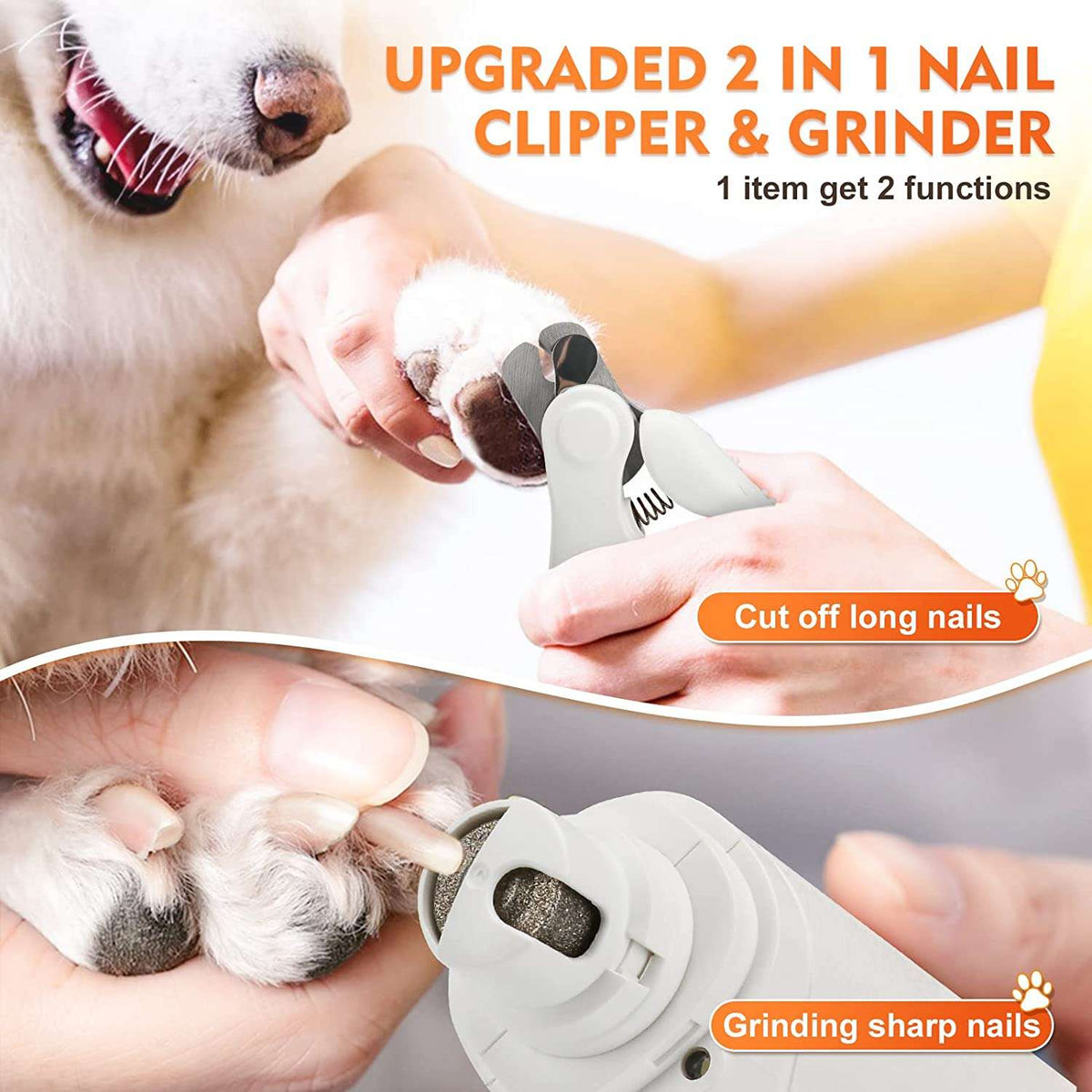 Upgraded 2 IN 1 Pet Nail Grinding - GLADWARES ™